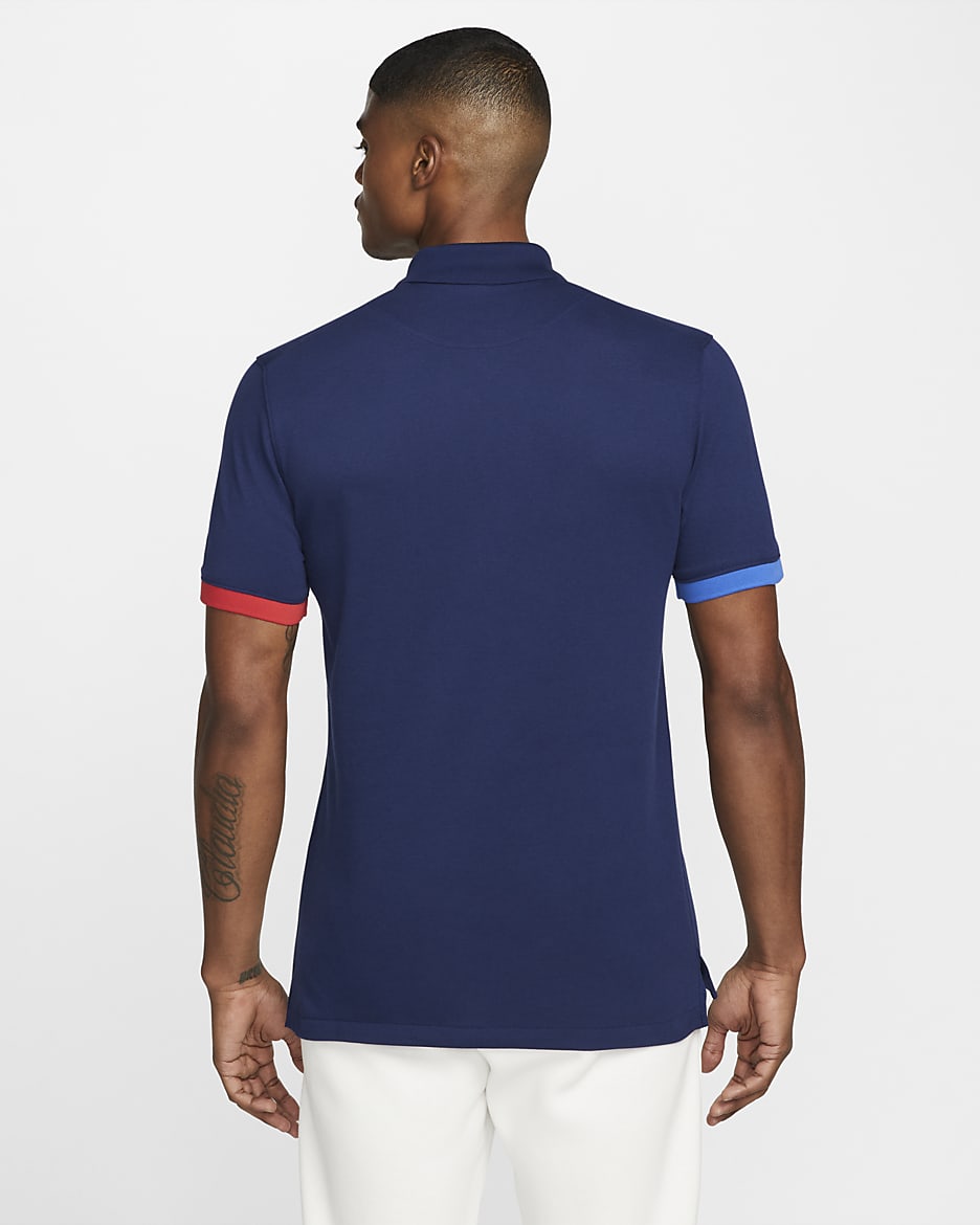 The Nike Polo FC Barcelona Men s Nike Dri FIT Slim Fit Polo. Nike